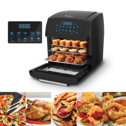 Frytkownica beztłuszczowa piekarnik suszarka dehydrator 10w1 TurboTronic moc 1500W poj. 12L TT-AF2