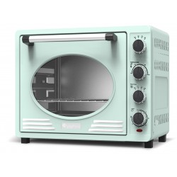 Retro piekarnik elektryczny TurboTronic termoobieg rożno 35L 1600W Turkusowy TT-EV35R TURQUOIS