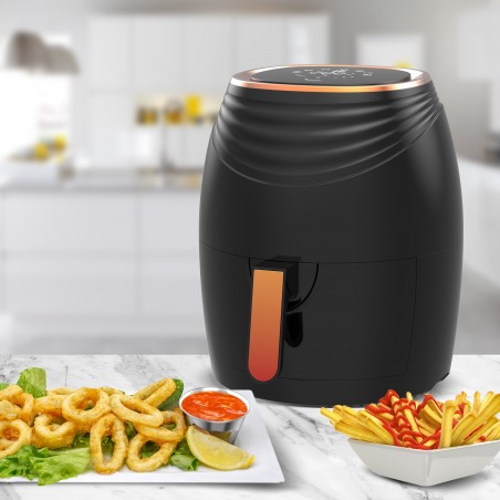 Frytkownica beztłuszczowa TurboTronic frytownica cyfrowa moc 1400W poj. 3,5L Czarny TT-AF11D BLACK