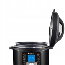 Szybkowar elektryczny TurboTronic kombiwar Multicooker moc 1000W poj. 6L Srebrny TT-DPC8 SILVER