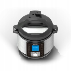 Szybkowar elektryczny TurboTronic kombiwar Multicooker moc 1000W poj. 6L Srebrny TT-DPC8 SILVER