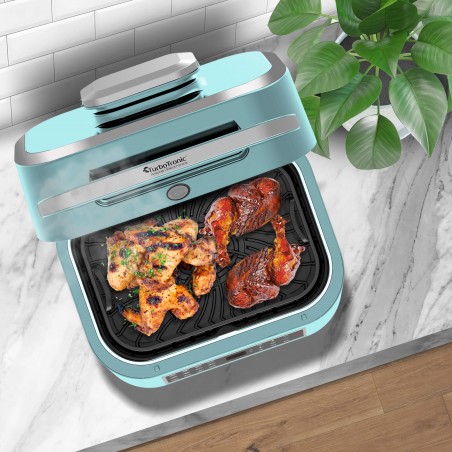 Grill elektryczny TurboTronic frytownica air fryer 1800w 5,5L Turkusowy TT-AG700 TURQUOISE