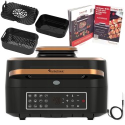 Grill elektryczny TurboTronic frytownica air fryer 1800w 5,5L Złoty TT-AG700 COOPER