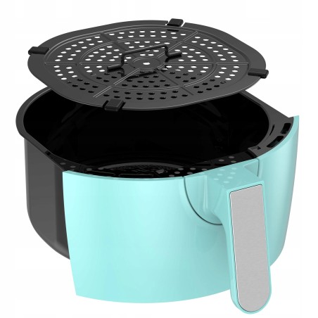 Frytkownica beztłuszczowa TurboTronic frytownica manualna 3,5L 1400w Turkusowa TT-AF9M TURQUOISE