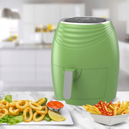 Frytkownica beztłuszczowa TurboTronic frytownica cyfrowa 3,5L 1400w Zielona TT-AF11D GREEN