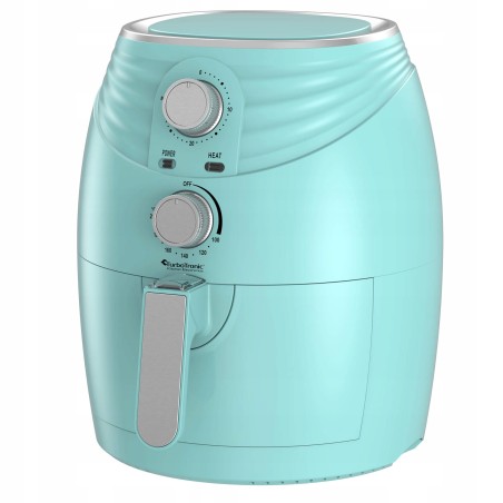 Frytkownica beztłuszczowa TurboTronic frytownica manualna 3,5L 1400w Turkusowa TT-AF11M TURQUOISE