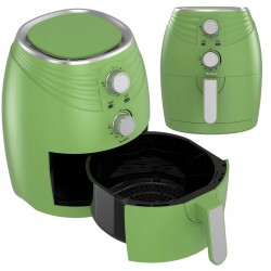 Frytkownica beztłuszczowa TurboTronic frytownica manualna 3,5L 1400w Zielona TT-AF11M GREEN