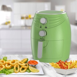 Frytkownica beztłuszczowa TurboTronic frytownica manualna 3,5L 1400w Zielona TT-AF11M GREEN