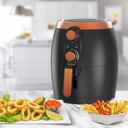 Frytkownica beztłuszczowa TurboTronic frytownica manualna 3,5L 1400w Czarna TT-AF10M BLACK