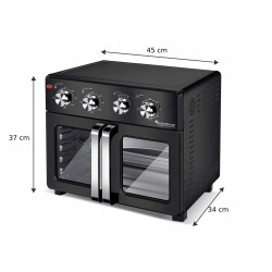 Piekarnik elektryczny TurboTronic rożno frytownica grill 32L 1700w Czarny