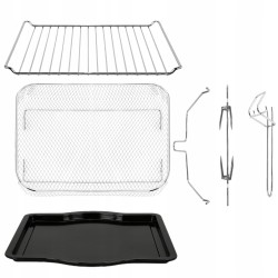 Piekarnik elektryczny TurboTronic rożno frytownica grill 32L 1700w Czarny