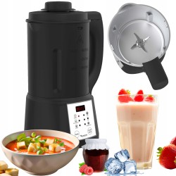 Blender kielichowy mikser do gotowania zupy TurboTronic zupowar soup maker 1,6L 1000w Czarny