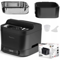 Wielofunkcyjny multicooker TurboTronic garnek elektryczny wolnowar parowar ryżowar 4L 1200W Czarny