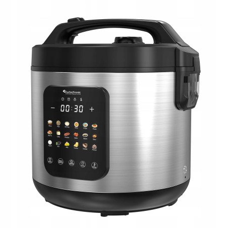 Multicooker parowar szybkowar TurboTronic kombiwar garnek elektryczny frytownica 5L 860W Srebrny