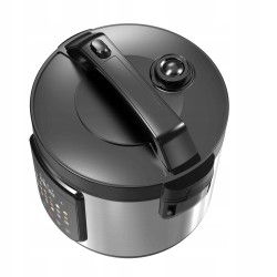 Multicooker parowar szybkowar TurboTronic kombiwar garnek elektryczny frytownica 5L 860W Srebrny