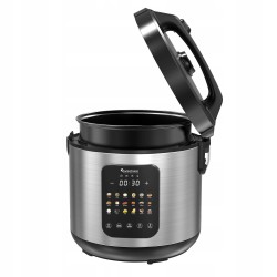 Multicooker parowar szybkowar TurboTronic kombiwar garnek elektryczny frytownica 5L 860W Srebrny