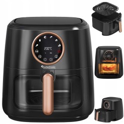 Frytkownica beztłuszczowa TurboTronic Air Fryer frytownica 7,6 L 1750W cyfrowa Czarna