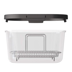 Frytownica beztłuszczowa 6L TurboTronic Air Fryer szklany kosz do smażenia 1600w Czarny TT-AFG6 BLACK