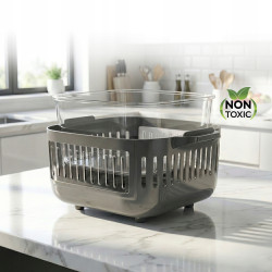 Frytownica beztłuszczowa 6L TurboTronic Air Fryer szklany kosz do smażenia 1600w Czarny TT-AFG6 BLACK