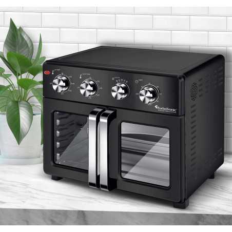 Piekarnik elektryczny TurboTronic rożno frytownica grill 32L 1700w Czarny TT-AF32MFD BLACK