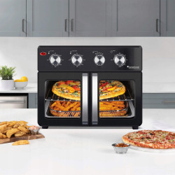 Piekarnik elektryczny TurboTronic rożno frytownica grill 32L 1700w Czarny TT-AF32MFD BLACK