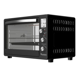 Piekarnik elektryczny TurboTronic termoobieg rożno grill cyfrowy wyświetlacz 45L 2000w Czarny TT-DEV45