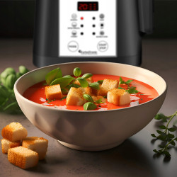 Blender kielichowy mikser do gotowania zupy TurboTronic zupowar soup maker 1,6L 1000w Czarny TT-FSM7 BLACK