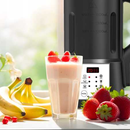 Blender kielichowy mikser do gotowania zupy TurboTronic zupowar soup maker 1,6L 1000w Czarny TT-FSM7 BLACK