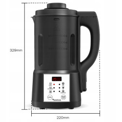 Blender kielichowy mikser do gotowania zupy TurboTronic zupowar soup maker 1,6L 1000w Czarny TT-FSM7 BLACK
