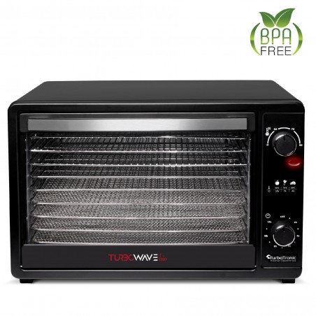 Suszarka do grzybów TurboTronic owoców 45L dehydrator 650W Czarny TT-FD45