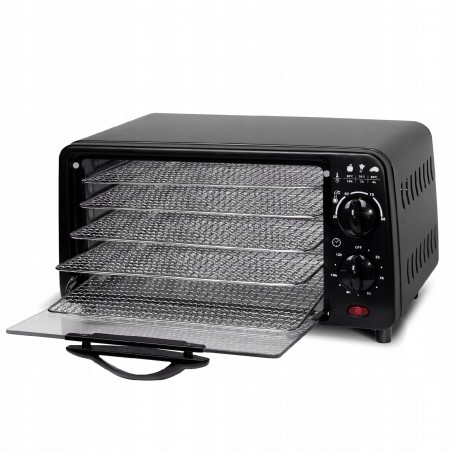 Suszarka do grzybów warzyw owoców TurboTronic DEHYDRATOR 350W poj. 9L Czarny TT-FD9