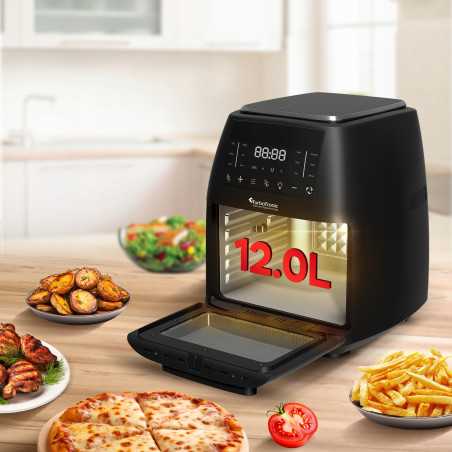 Piekarnik frytownica beztłuszczowa TurboTronic frytkownica rożen grill 12L 2000w Czarna TT-AF260