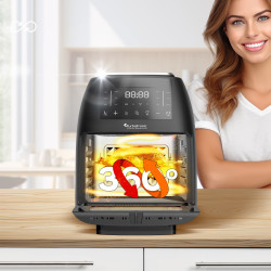 Piekarnik frytownica beztłuszczowa TurboTronic frytkownica rożen grill 12L 2000w Czarna TT-AF260