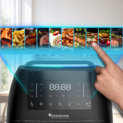 Piekarnik frytownica beztłuszczowa TurboTronic frytkownica rożen grill 12L 2000w Czarna TT-AF260