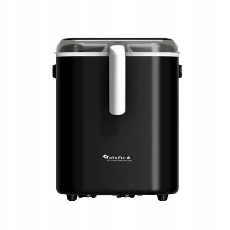 Kostkarka do lodu TurboTronic maszyna do kostek 12kg/24h 6-7min/cykl 1,5L 2 rozmiary ICE Frappe 110W Czarna TT-ICM2