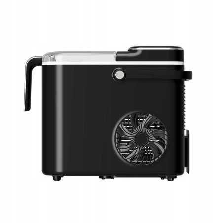 Kostkarka do lodu TurboTronic maszyna do kostek 12kg/24h 6-7min/cykl 1,5L 2 rozmiary ICE Frappe 110W Czarna TT-ICM2