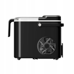 Kostkarka do lodu TurboTronic maszyna do kostek 12kg/24h 6-7min/cykl 1,5L 2 rozmiary ICE Frappe 110W Czarna TT-ICM2