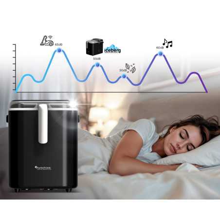 Kostkarka do lodu TurboTronic maszyna do kostek 12kg/24h 6-7min/cykl 1,5L 2 rozmiary ICE Frappe 110W Czarna TT-ICM2