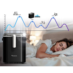 Kostkarka do lodu TurboTronic maszyna do kostek 12kg/24h 6-7min/cykl 1,5L 2 rozmiary ICE Frappe 110W Czarna TT-ICM2