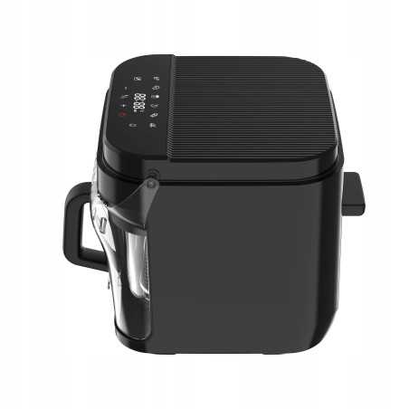 Frytownica beztłuszczowa 5,5L Air Fryer TurboTronic szklany kosz do smażenia 1200W Czarna TT-AFG5