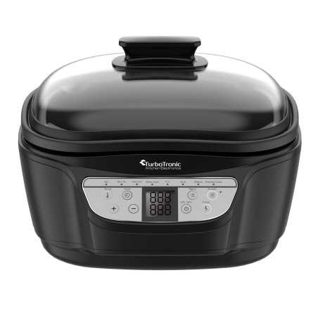 Multicooker TurboTronic 3w1 frytownica olejowa parowar garnek podgrzewacz elektryczny 5L 1500W Czarny TT-DMC24
