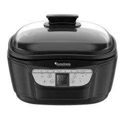 Multicooker TurboTronic 3w1 frytownica olejowa parowar garnek podgrzewacz elektryczny 5L 1500W Czarny TT-DMC24