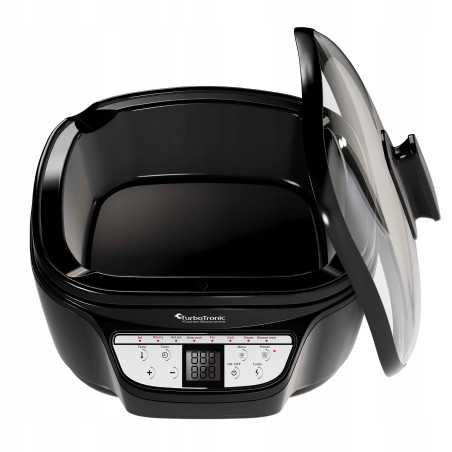Multicooker TurboTronic 3w1 frytownica olejowa parowar garnek podgrzewacz elektryczny 5L 1500W Czarny TT-DMC24