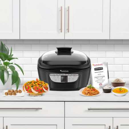 Multicooker TurboTronic 3w1 frytownica olejowa parowar garnek podgrzewacz elektryczny 5L 1500W Czarny TT-DMC24
