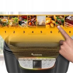 Multicooker TurboTronic 3w1 frytownica olejowa parowar garnek podgrzewacz elektryczny 5L 1500W Czarny TT-DMC24