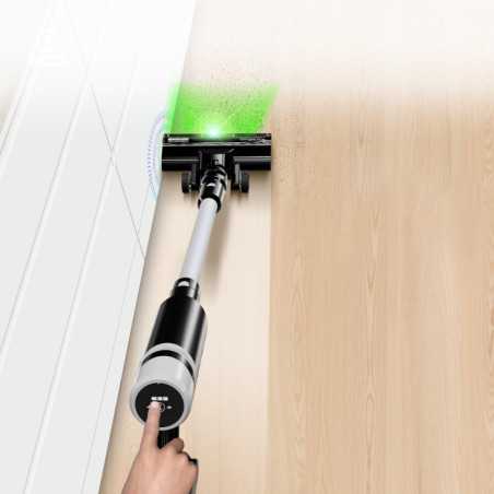 Odkurzacz bezprzewodowy TurboTronic pionowy ręczny bezworkowy elektroszczotka laser 120w Czarny TT-AIV6