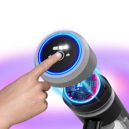 Odkurzacz bezprzewodowy TurboTronic pionowy ręczny bezworkowy elektroszczotka laser 120w Czarny TT-AIV6