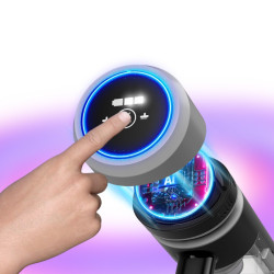 Odkurzacz bezprzewodowy TurboTronic pionowy ręczny bezworkowy elektroszczotka laser 120w Czarny TT-AIV6