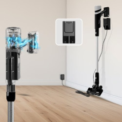 Odkurzacz bezprzewodowy TurboTronic pionowy ręczny bezworkowy elektroszczotka laser 120w Czarny TT-AIV6