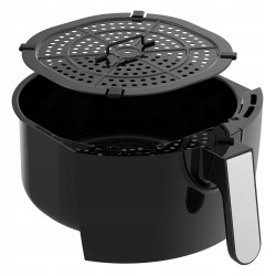 Frytkownica beztłuszczowa TurboTronic frytownica cyfrowa poj. 3,5L kosz 1.2KG 50-200°C 1400W Srebrna TT-AF9D SILVER